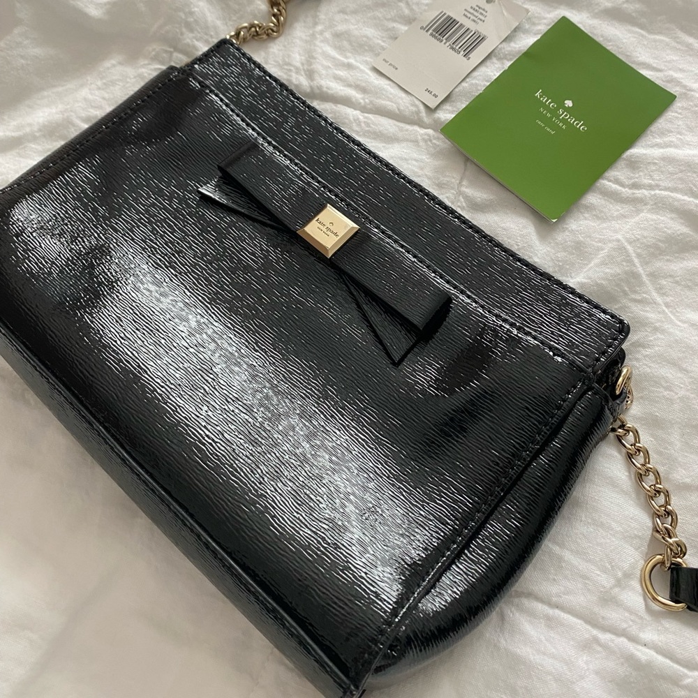 Kate Spade Montford Park Angelica Crossbody Bag - Black Leather
